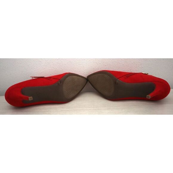 Jessica Simpson Women's Sz 9M Red Averna3 Faux Suede Heeled Ankle Booties - Picture 4 of 10